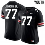 Youth Ohio State Buckeyes #77 Paris Johnson Jr. Black Nike NCAA College Football Jersey April NVG0544EK